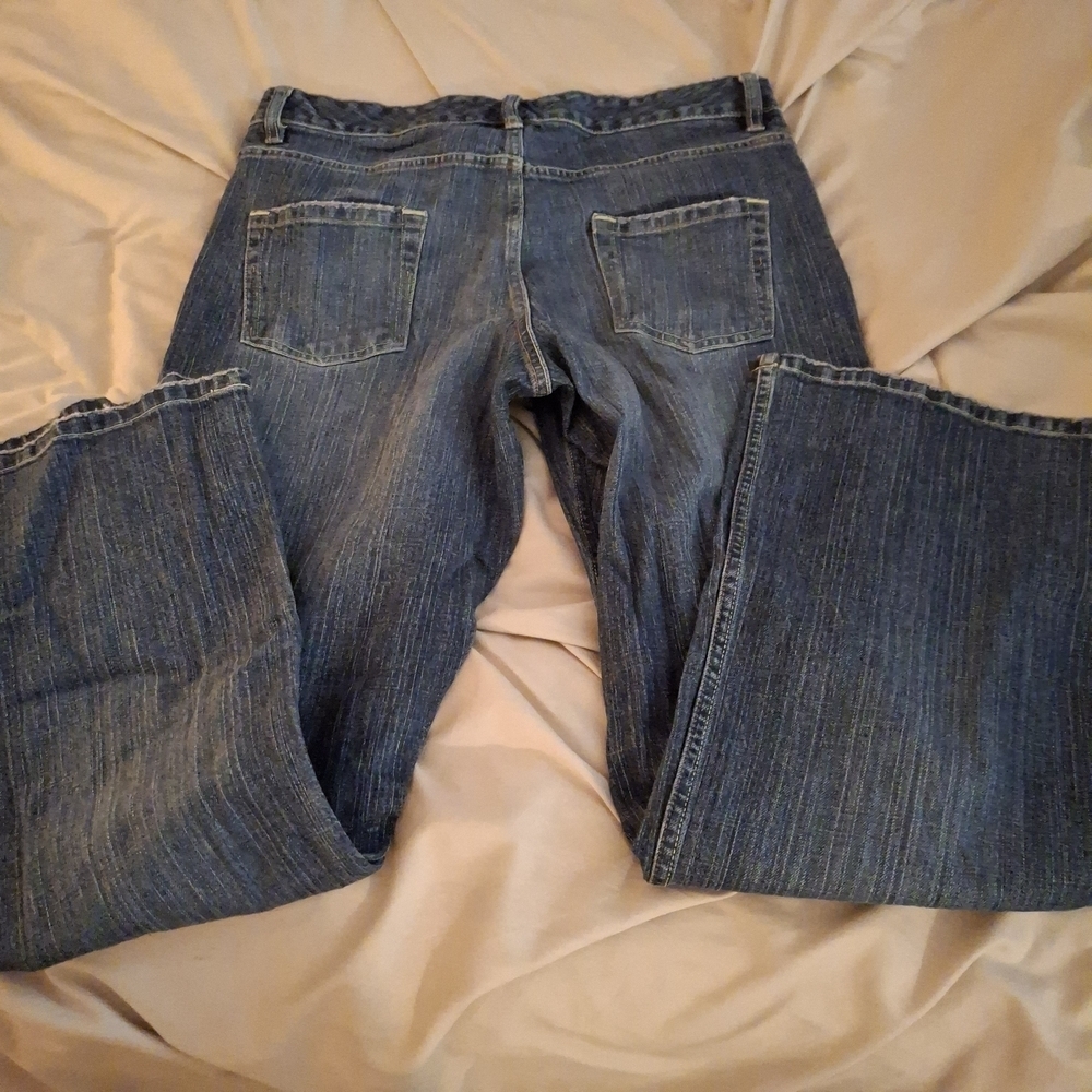 Route 66 Women's Blue Flare Wide Leg Jeans - Picture 6 of 8